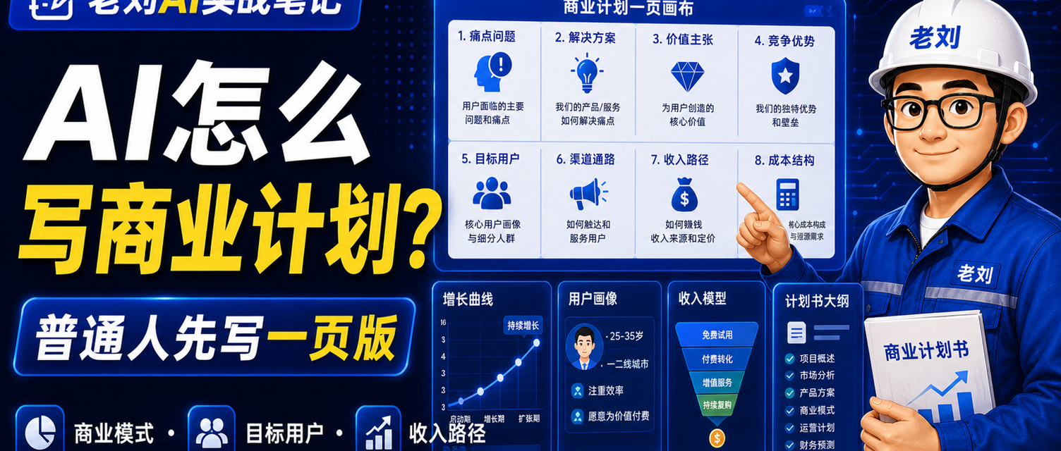 AI 怎么写商业计划?普通人先写一页版