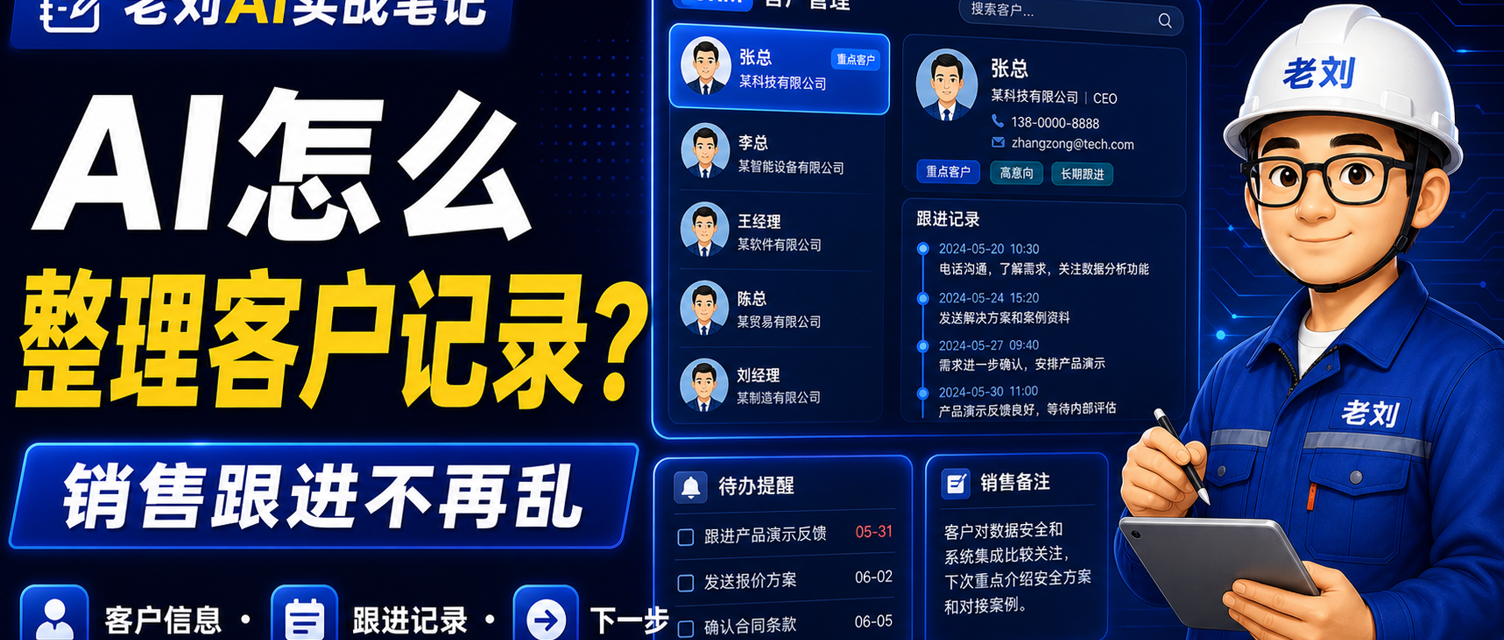 AI 怎么整理客户记录？销售跟进不再乱