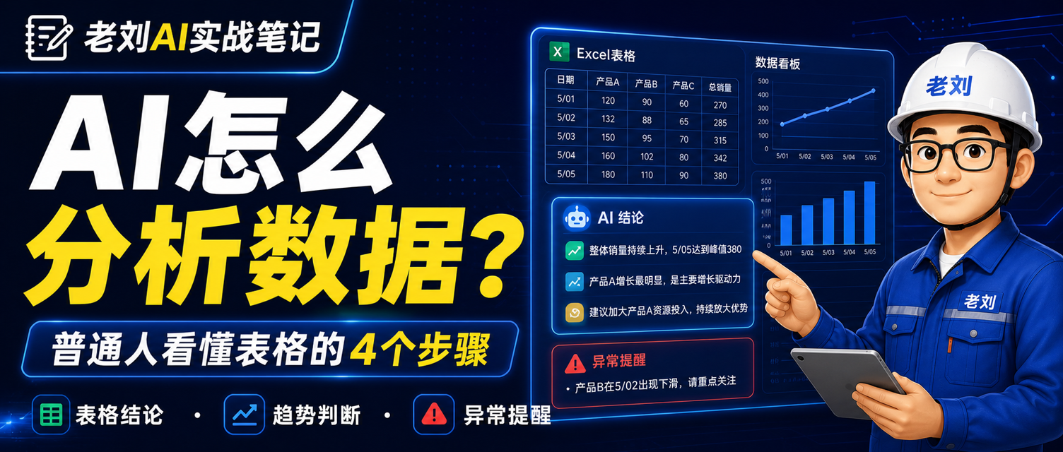 AI 怎么分析数据?普通人看懂表格的 4 个步骤