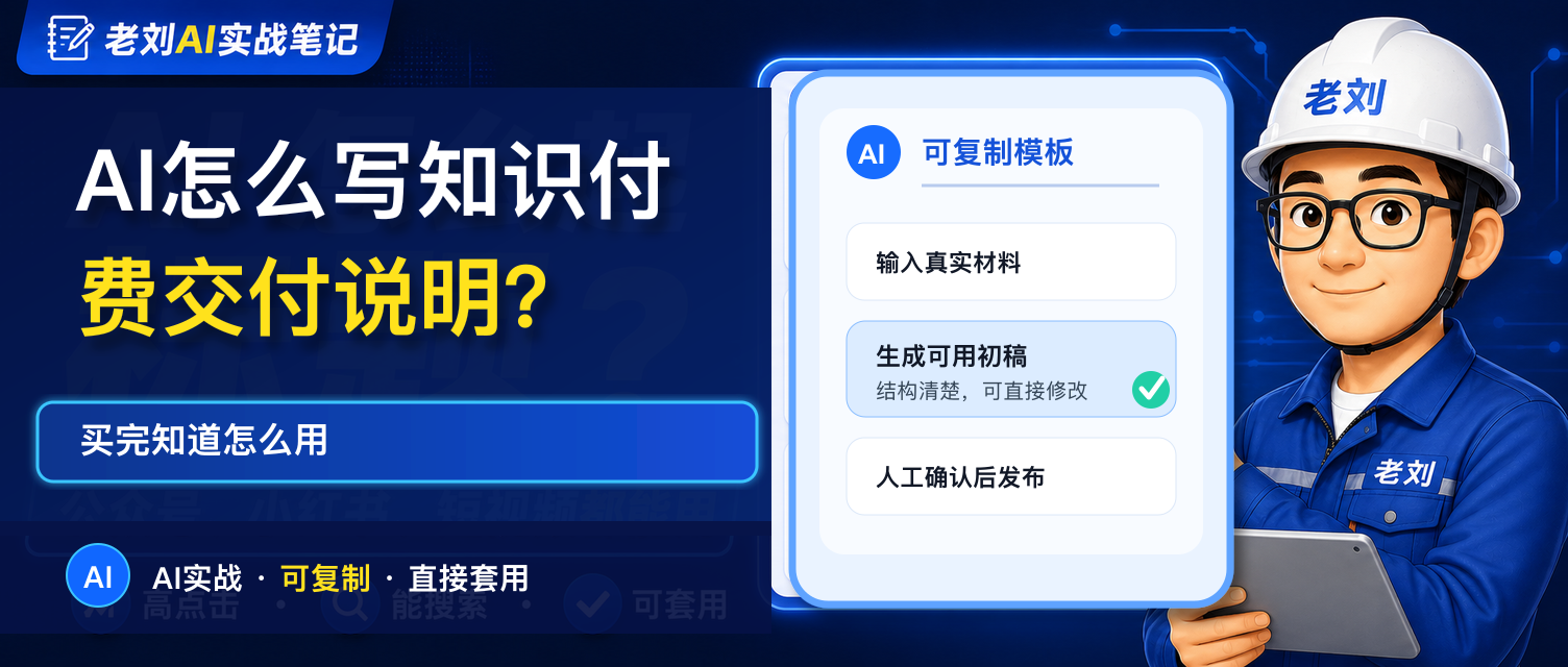 AI 怎么写知识付费交付说明?买完知道怎么用
