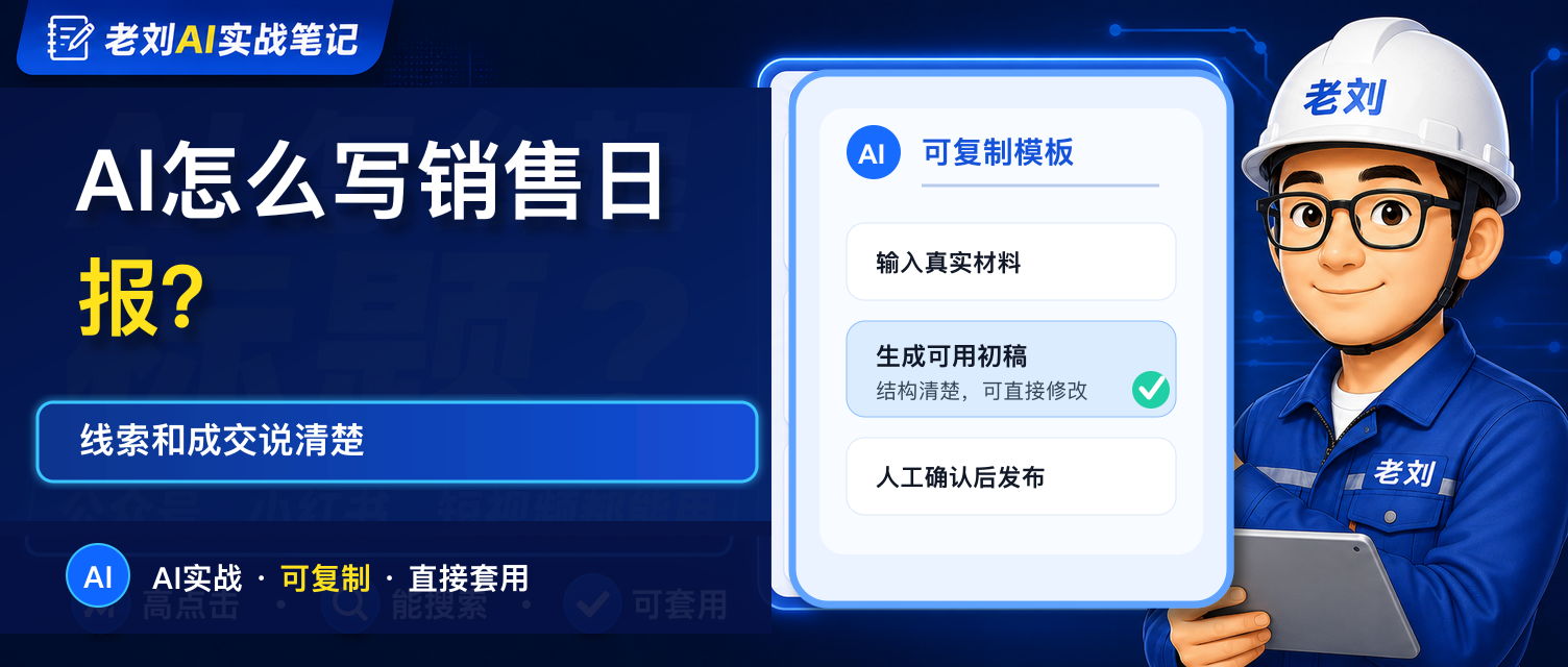 AI 怎么写销售日报?线索和成交说清楚