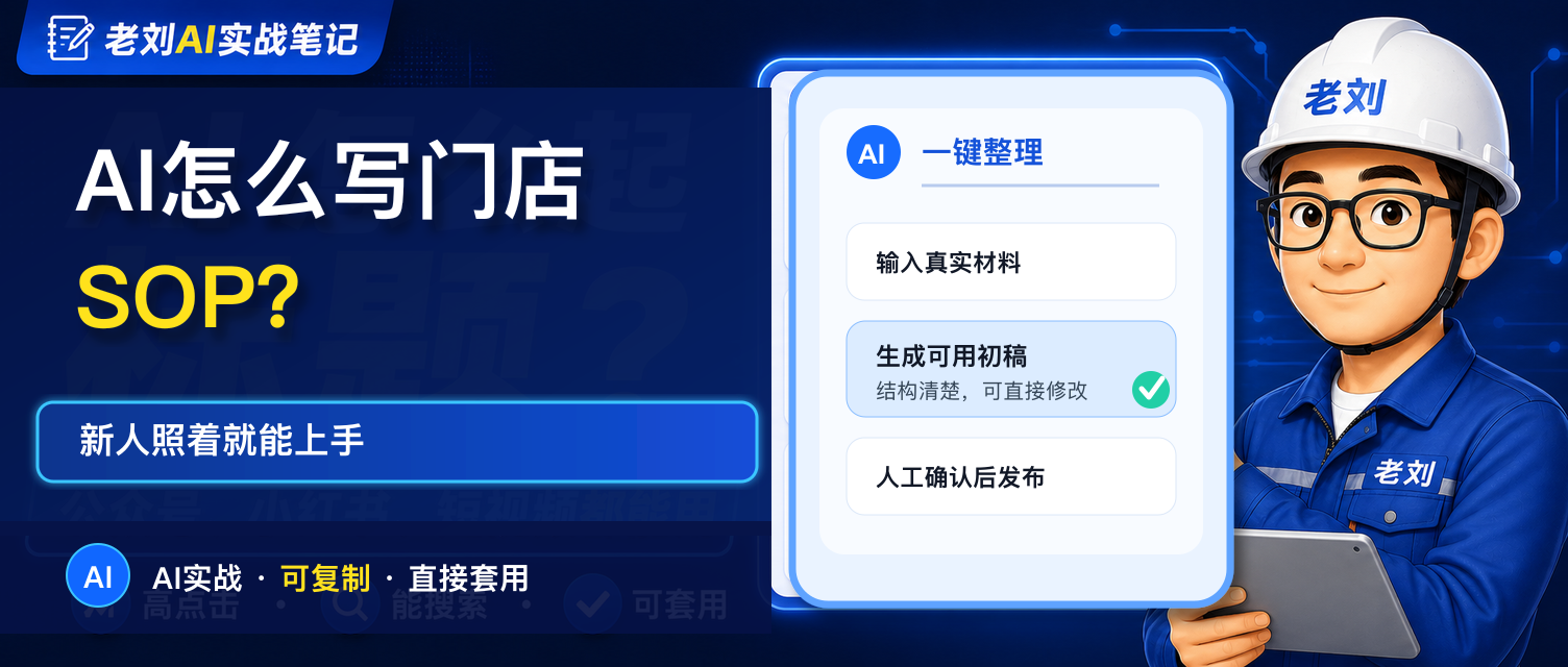 AI 怎么写门店 SOP?新人照着就能上手