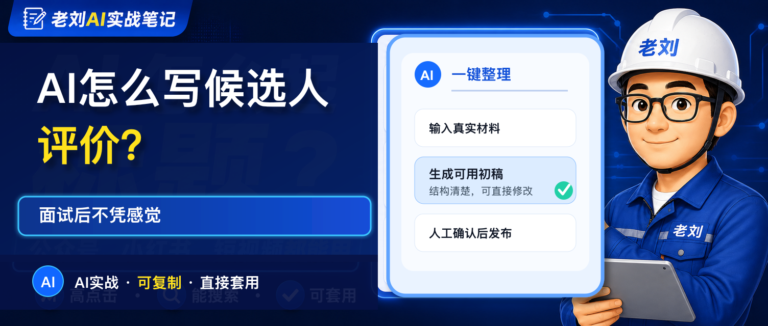 AI 怎么写候选人评价?面试后不凭感觉
