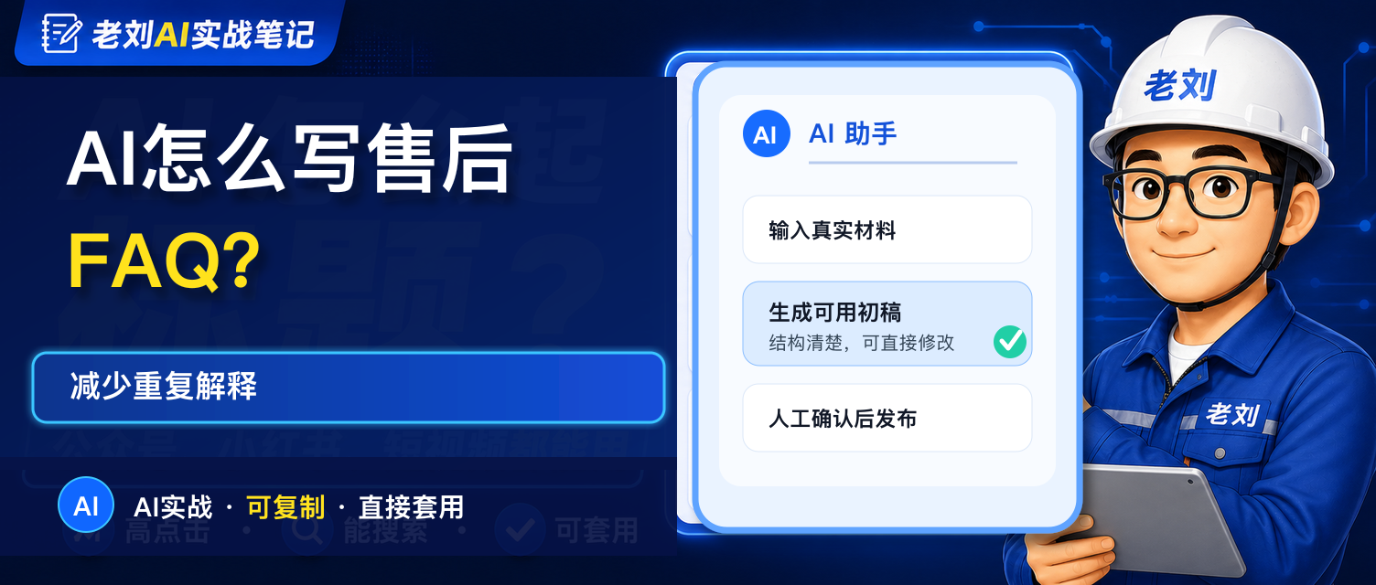 AI 怎么写售后 FAQ?减少重复解释