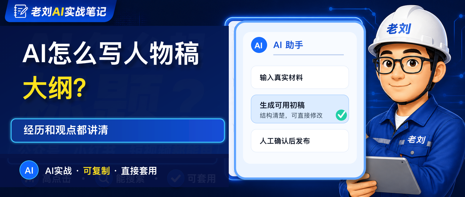 AI 怎么写人物稿大纲?经历和观点都讲清
