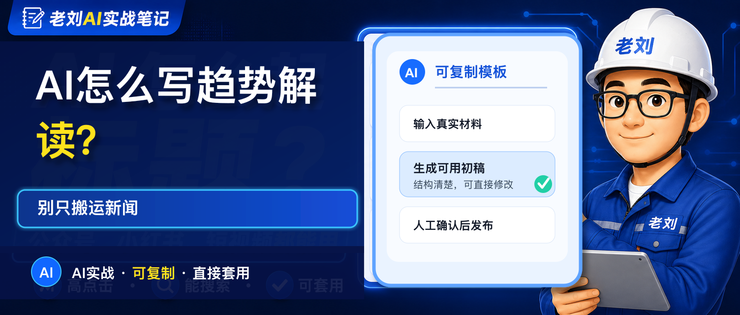 AI 怎么写趋势解读?别只搬运新闻