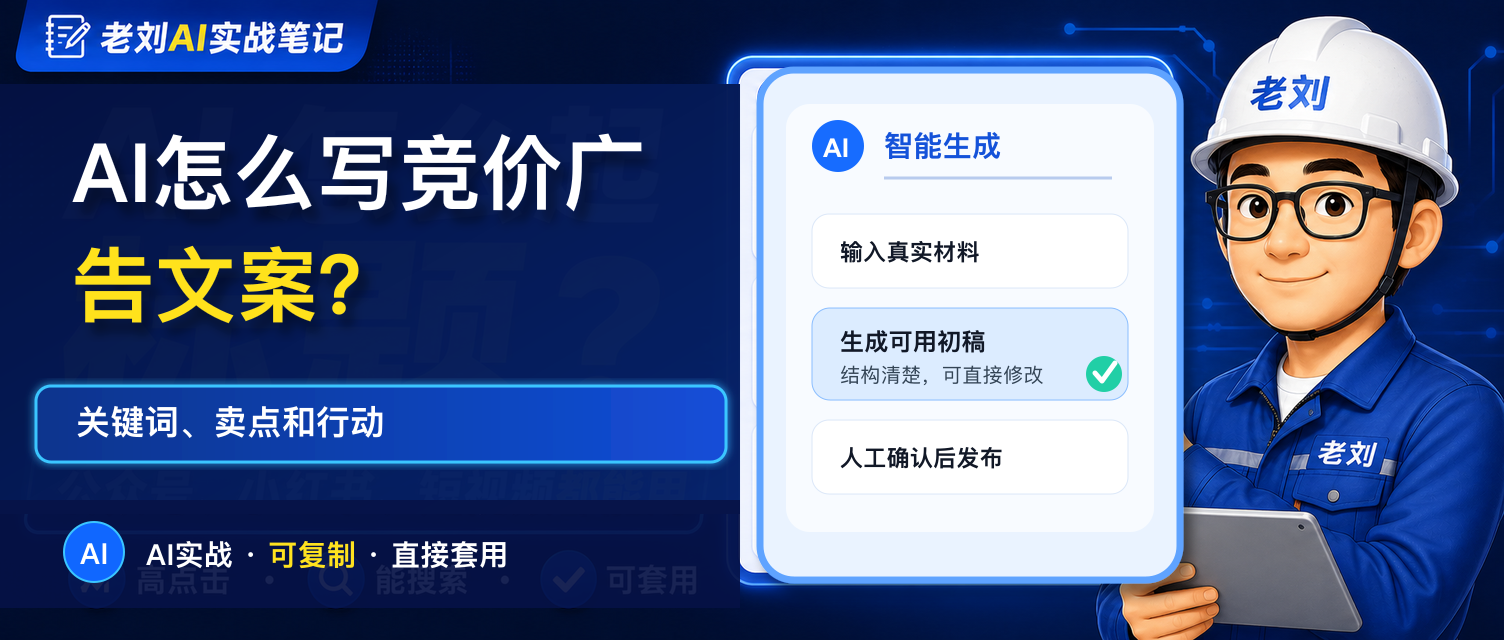 AI 怎么写竞价广告文案?关键词、卖点和行动