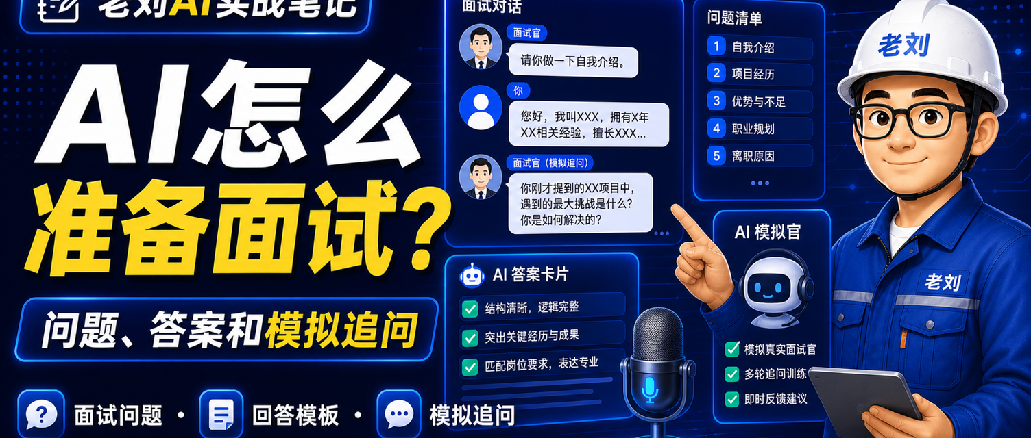 AI 怎么帮我准备面试?问题、答案和模拟追问