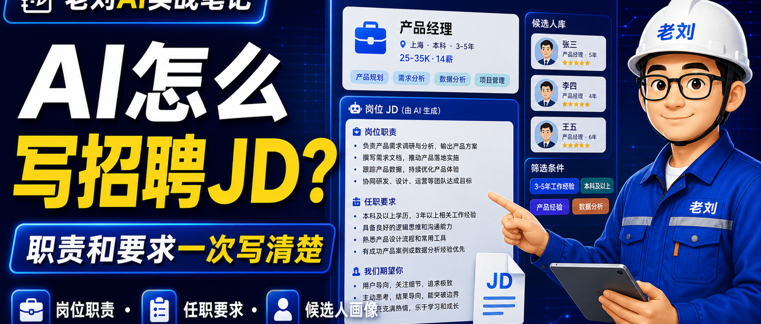 AI 怎么写招聘 JD?岗位职责和任职要求模板