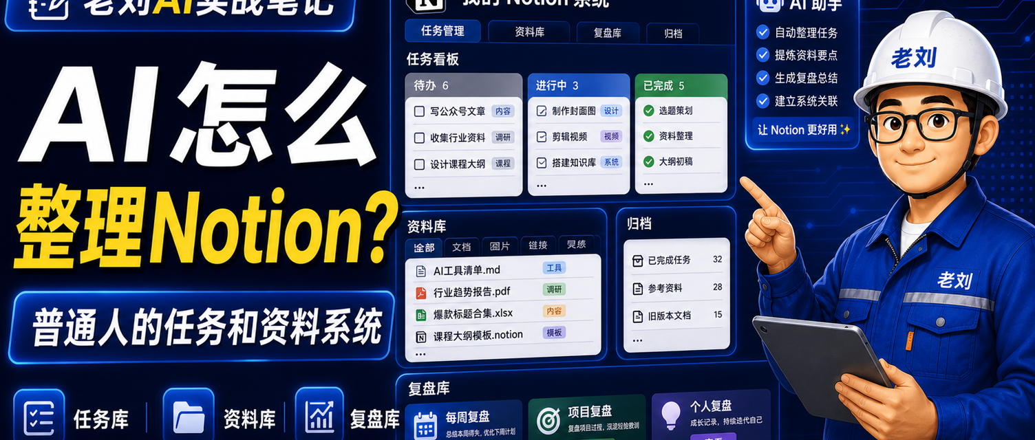 AI 怎么整理 Notion?普通人的任务和资料系统