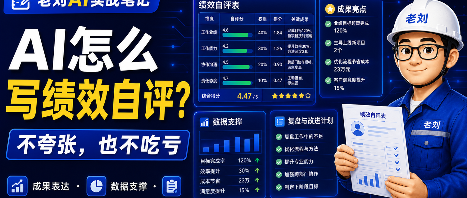 AI 怎么写绩效自评?不夸张也不吃亏