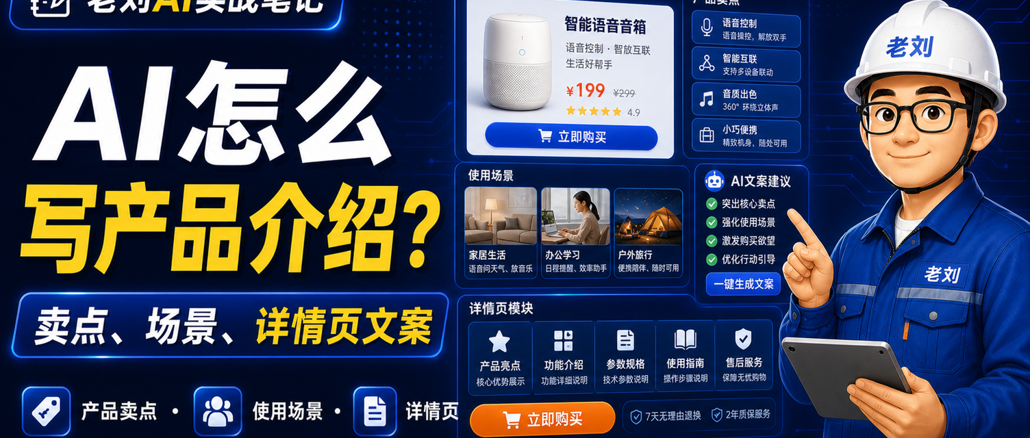 AI 怎么写产品介绍?卖点、场景、详情页文案