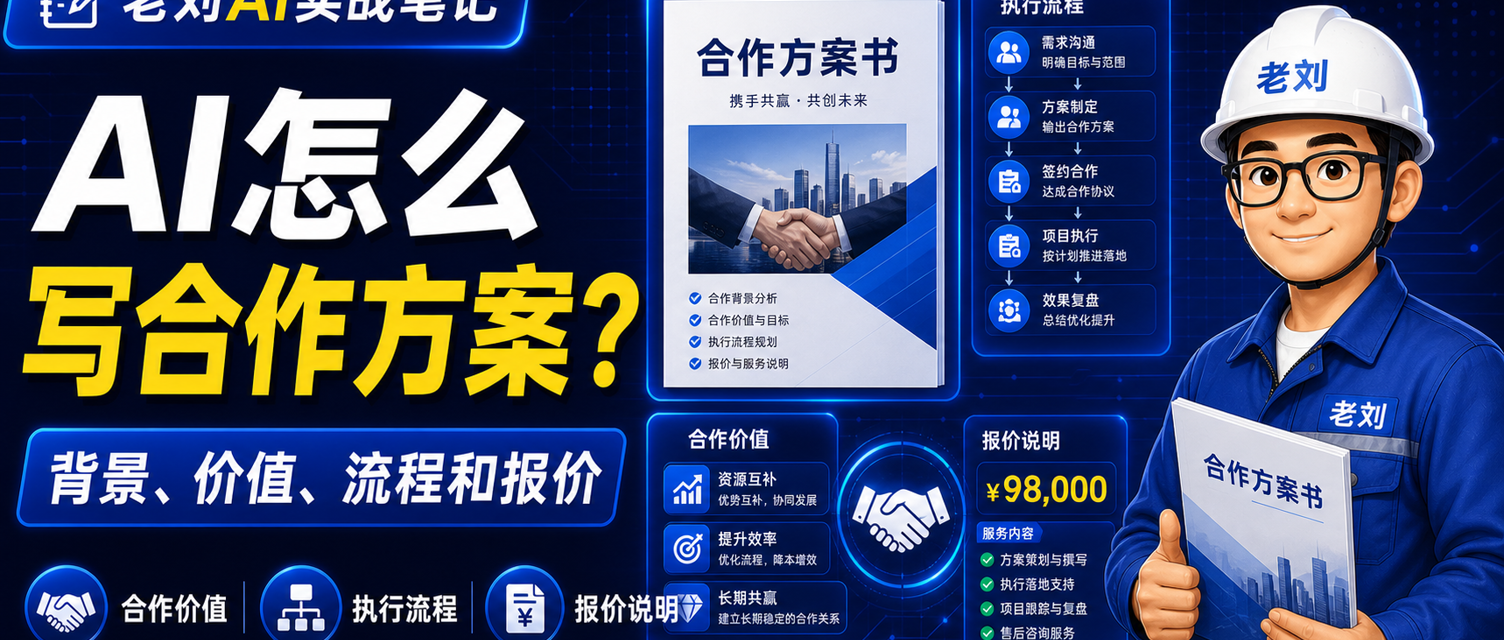 AI 怎么写合作方案?背景、价值、流程和报价